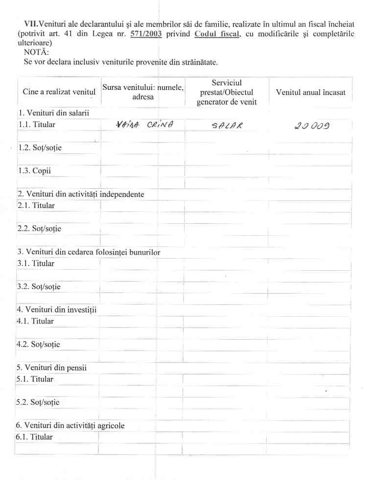 Declaratia de avere si de interese din data 27.06.2011 - pagina 4 din 6