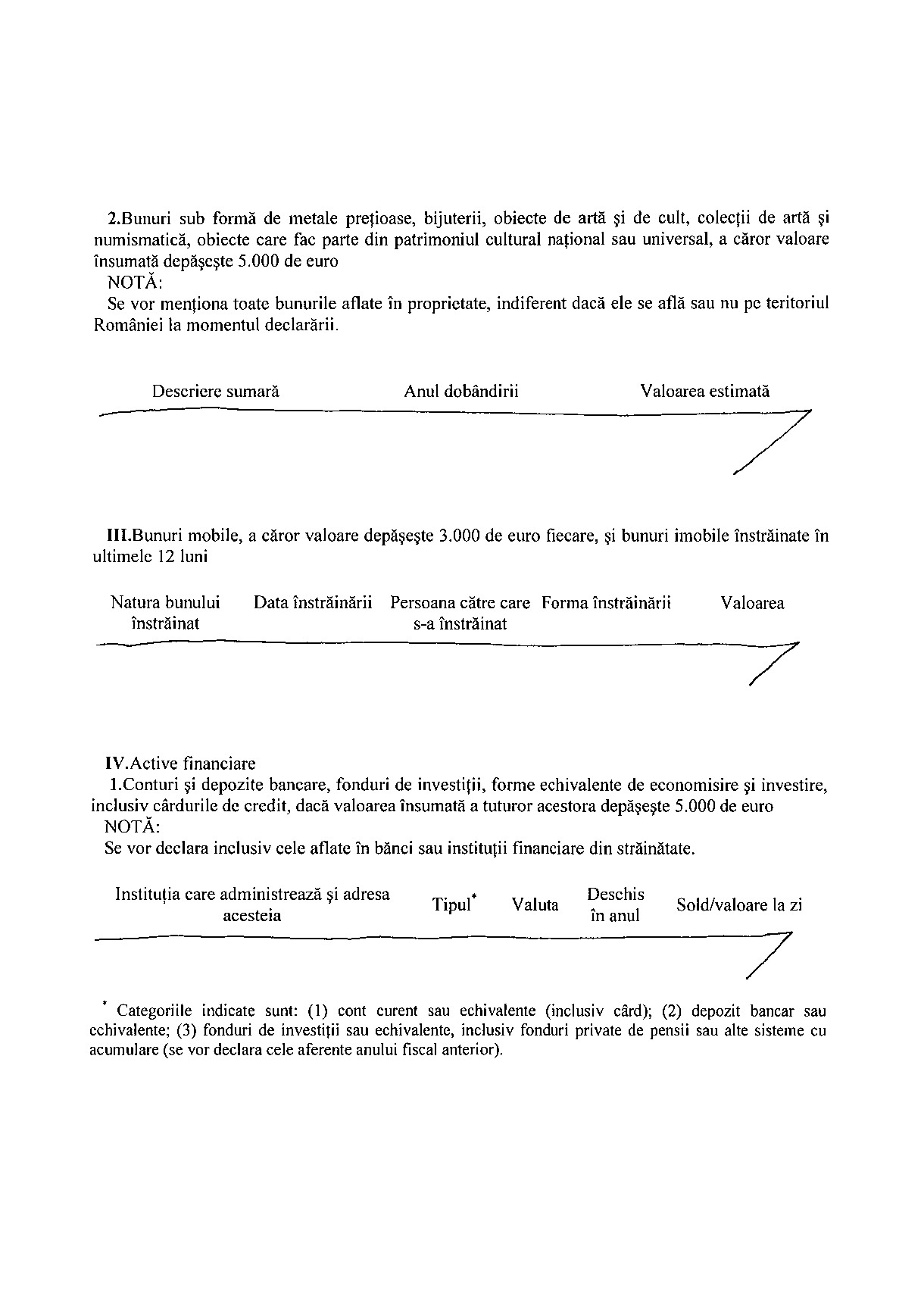 Declaratia de avere si de interese din data 25.06.2012 - pagina 2 din 6